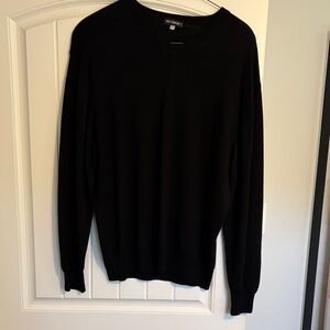 Men's Classic Black V-Neck Sweater